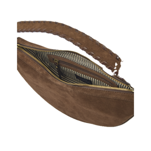 O My Bag Leo handtas suède short strap - klassiek leer