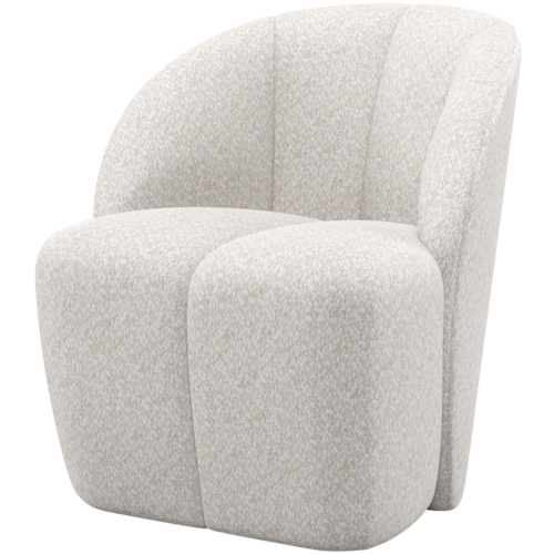 WOOOD Mojo draaifauteuil chenille ecru