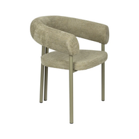 Heels chaise de salle à manger avec accoudoirs vert