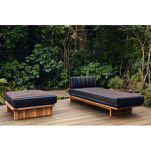 HKLiving Outdoor daybed teak burnt sky HKLiving Outdoor daybed teak burnt sky
