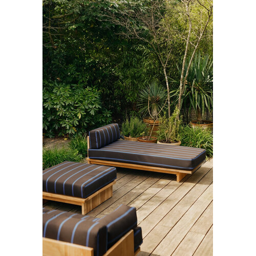 HKLiving Outdoor daybed teak burnt sky HKLiving Outdoor daybed teak burnt sky