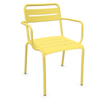 Star tuinstoel met armleuningen Vanilla