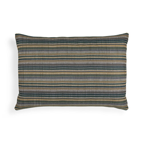 Ethnicraft Zahara Stripes outdoor kussen blue rechthoekig