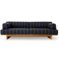 Outdoor canapé en teck Burnt Sky