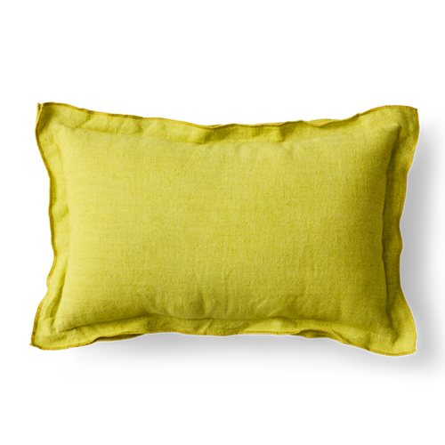 HKLiving Coussin en lin Lemongrass 50x30cm