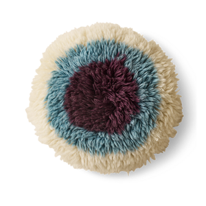 HKLiving Fluffy coussin Eye Catcher 40x40cm