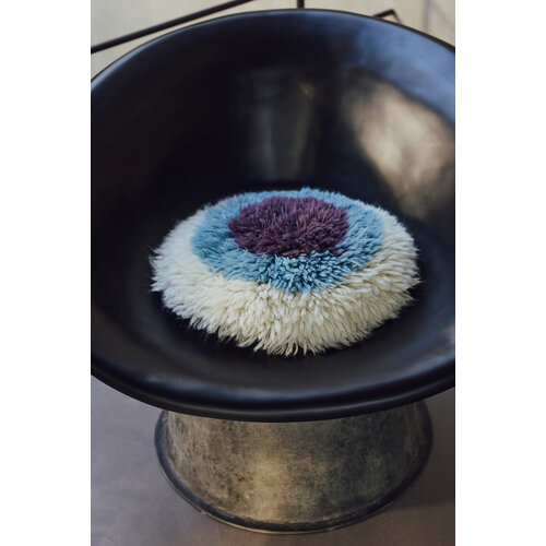 HKLiving Fluffy coussin Eye Catcher 40x40cm