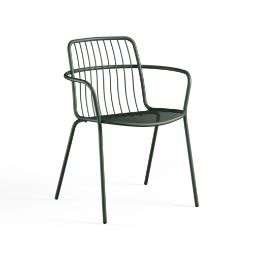 Emu Alisea tuinstoel met armleuningen dark green