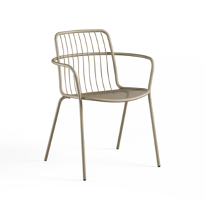 Emu Alisea chaise de jardin avec accoudoirs taupe