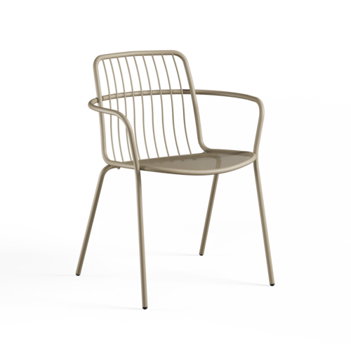 Emu Alisea tuinstoel met armleuningen taupe