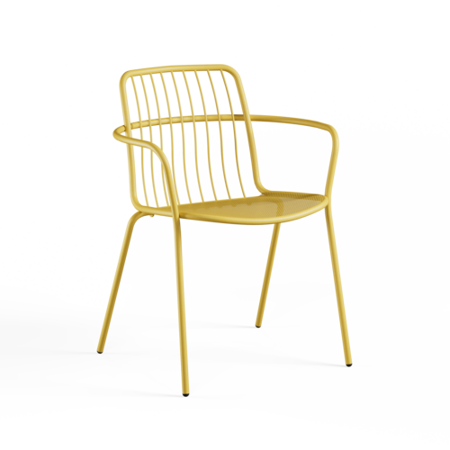 Emu Alisea tuinstoel met armleuningen curry yellow