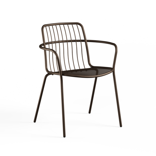 Emu Alisea tuinstoel met armleuningen indian brown