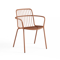 Alisea tuinstoel met armleuningen maple red