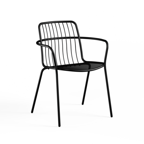 Emu Alisea tuinstoel met armleuningen black