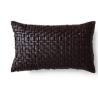 Coussin tissé Chocolate Brown 50x30cm