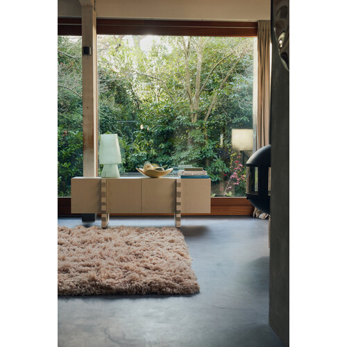 HKLiving Glassfiber tafellamp petrol blauw