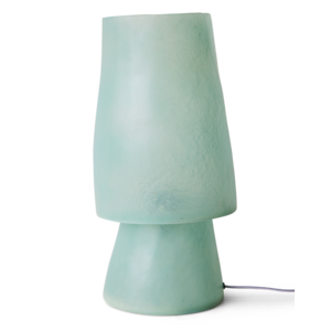 HKLiving Glassfiber lampe de table bleu pétrole