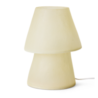 Glassfiber tafellamp off white