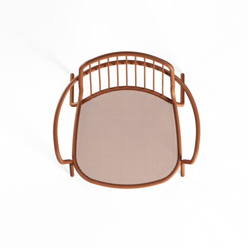 Emu Alisea tuinstoel met armleuningen indian brown