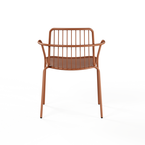 Emu Alisea tuinstoel met armleuningen maple red