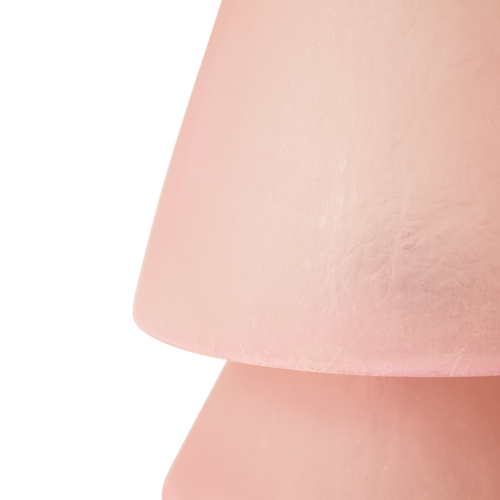 HKLiving Glassfiber tafellamp roze