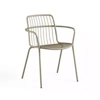 Alisea tuinstoel met armleuningen grey/green