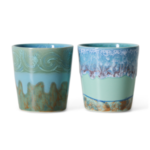 HKLiving 70s tasses à café Van Gogh Self Portrait – lot de 2
