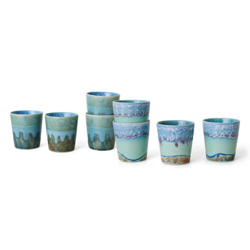 HKLiving 70s koffiekopjes Van Gogh self portrait – set van 2