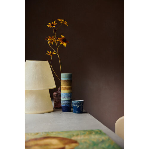 HKLiving 70s tasses à café Van Gogh Sunflowers – lot de 2