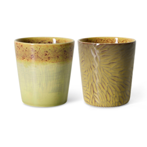 HKLiving 70s tasses à café Van Gogh Sunflowers – lot de 2