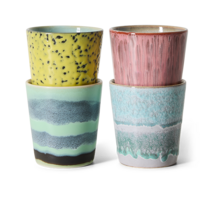 70s tasses à café Artistic – lot de 4