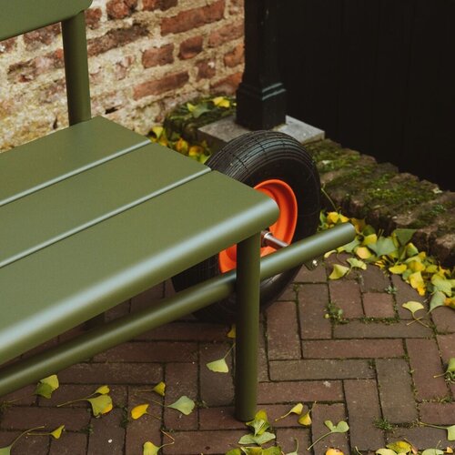 Weltevree Wheelbench aluminium olive green