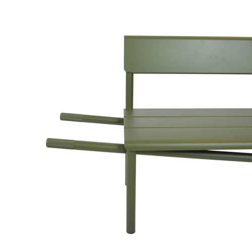 Weltevree Wheelbench aluminium olive green