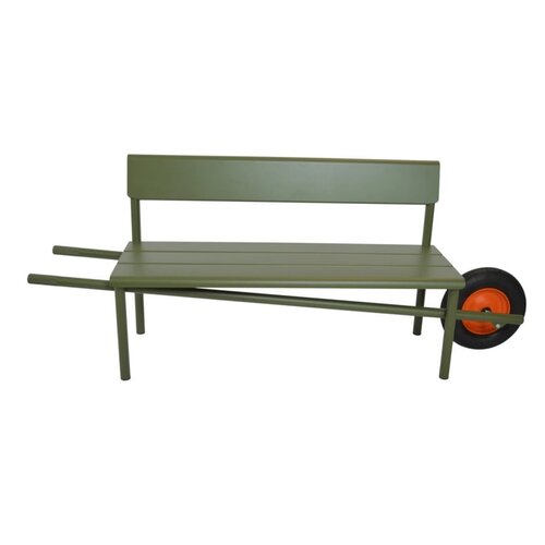 Weltevree Wheelbench aluminium olive green
