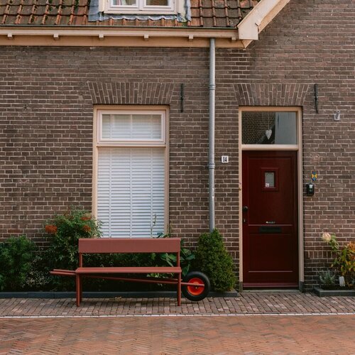 Weltevree Wheelbench aluminium oxide red