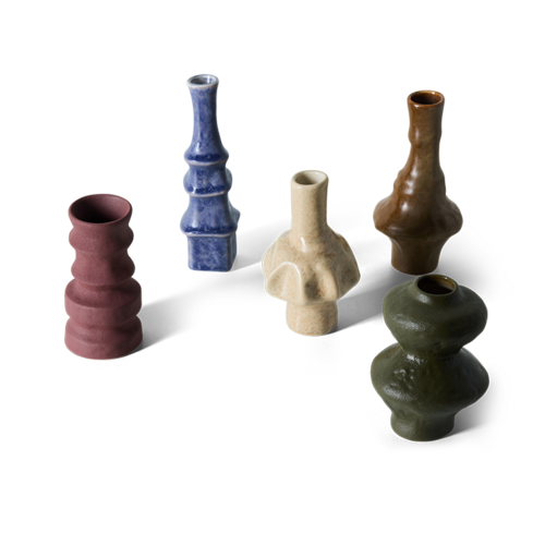 HKLiving 70s vazen Palette – set van 5
