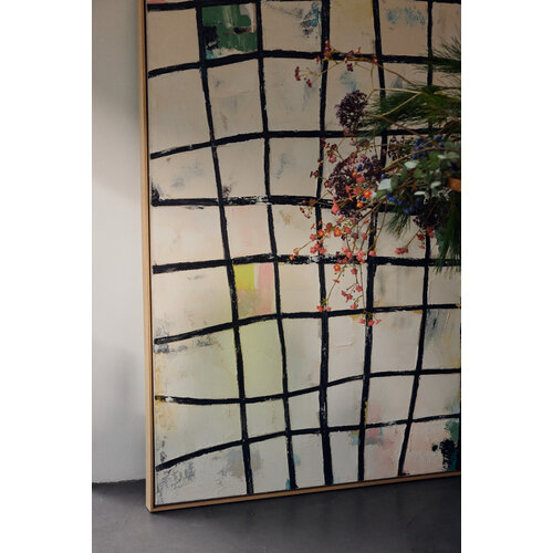 HKLiving Wired œuvre d'art encadrée