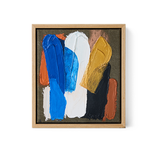 HKLiving Moonlight Strokes œuvre d'art encadrée