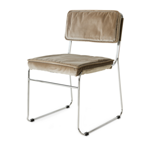 HKLiving Endless eetkamerstoel velvet dirty chai