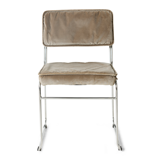 HKLiving Endless eetkamerstoel velvet dirty chai HKLiving Endless eetkamerstoel velvet dirty chai