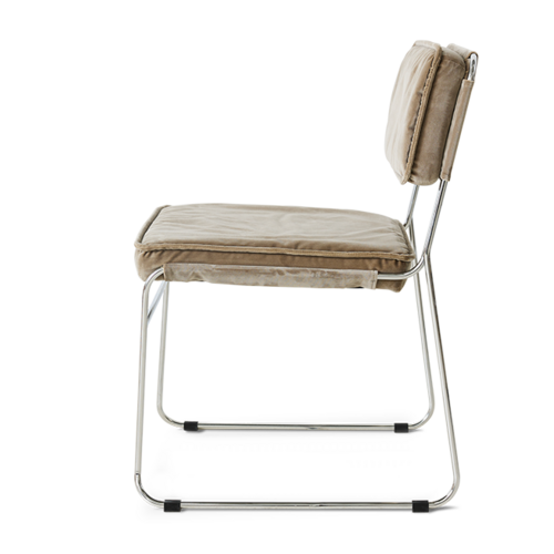 HKLiving Endless eetkamerstoel velvet dirty chai HKLiving Endless eetkamerstoel velvet dirty chai