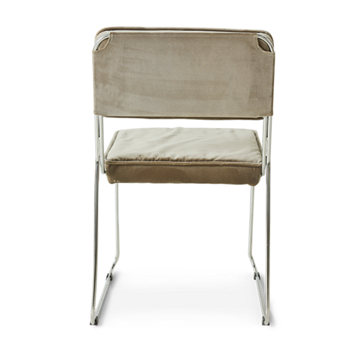 HKLiving Endless eetkamerstoel velvet dirty chai HKLiving Endless eetkamerstoel velvet dirty chai