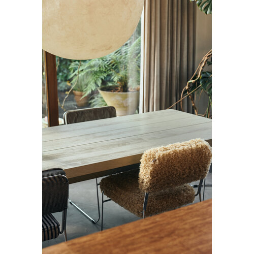 HKLiving Endless eetkamerstoel poodle golden HKLiving Endless eetkamerstoel poodle golden