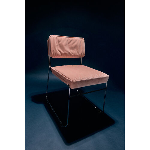 HKLiving Endless eetkamerstoel velvet lychee roze HKLiving Endless eetkamerstoel velvet lychee roze