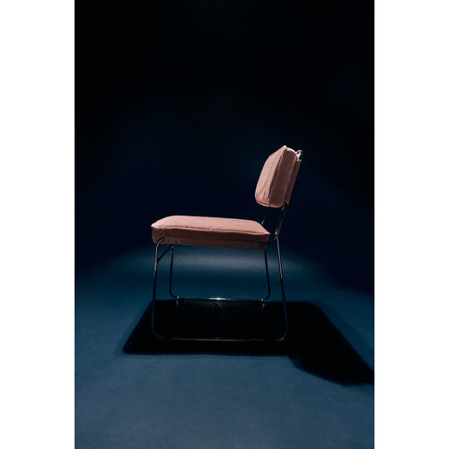 HKLiving Endless eetkamerstoel velvet lychee roze HKLiving Endless eetkamerstoel velvet lychee roze