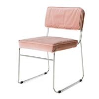 Endless eetkamerstoel velvet lychee roze