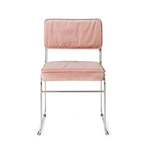 HKLiving Endless eetkamerstoel velvet lychee roze HKLiving Endless eetkamerstoel velvet lychee roze
