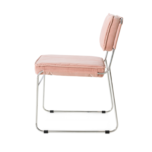 HKLiving Endless eetkamerstoel velvet lychee roze HKLiving Endless eetkamerstoel velvet lychee roze