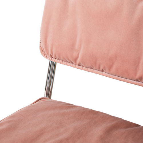 HKLiving Endless eetkamerstoel velvet lychee roze HKLiving Endless eetkamerstoel velvet lychee roze