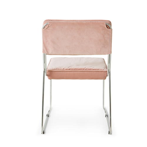 HKLiving Endless eetkamerstoel velvet lychee roze HKLiving Endless eetkamerstoel velvet lychee roze
